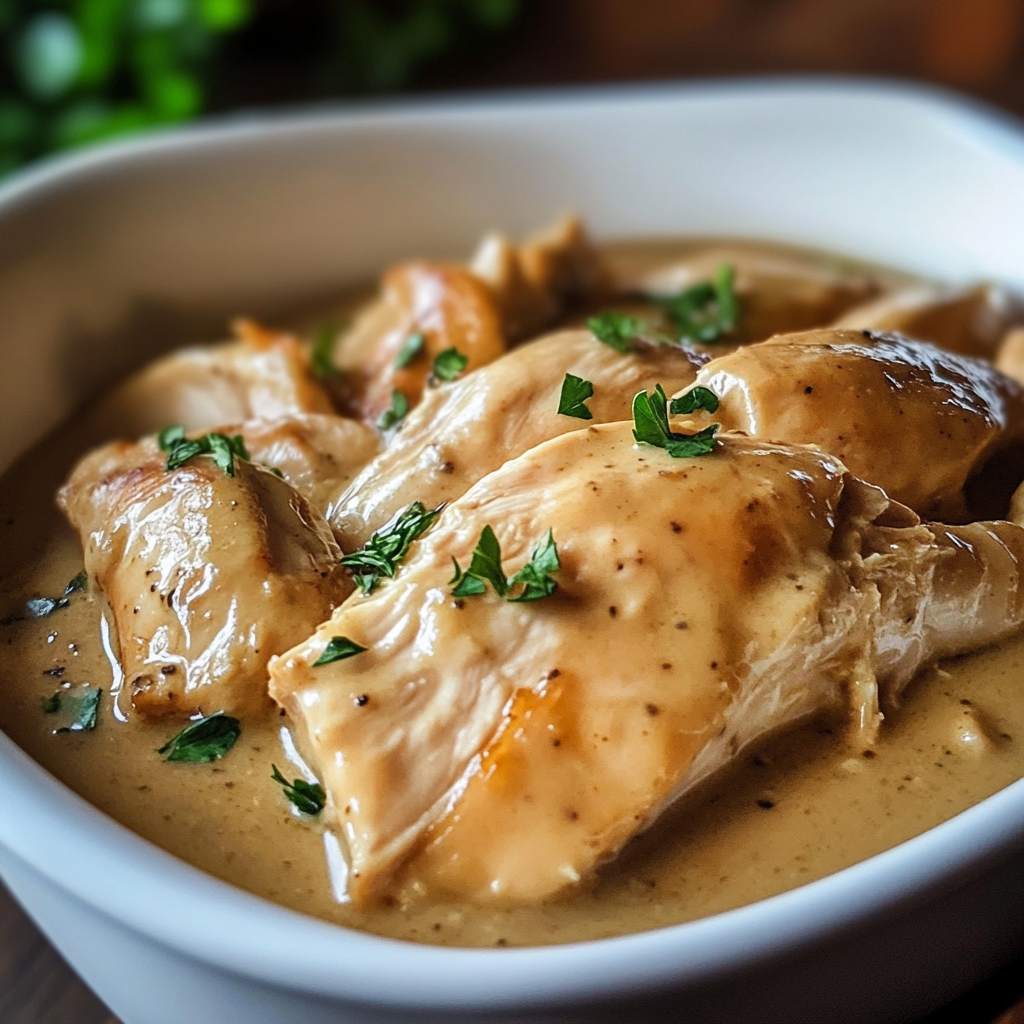 Easy Crock Pot Chicken and Gravy Recipe