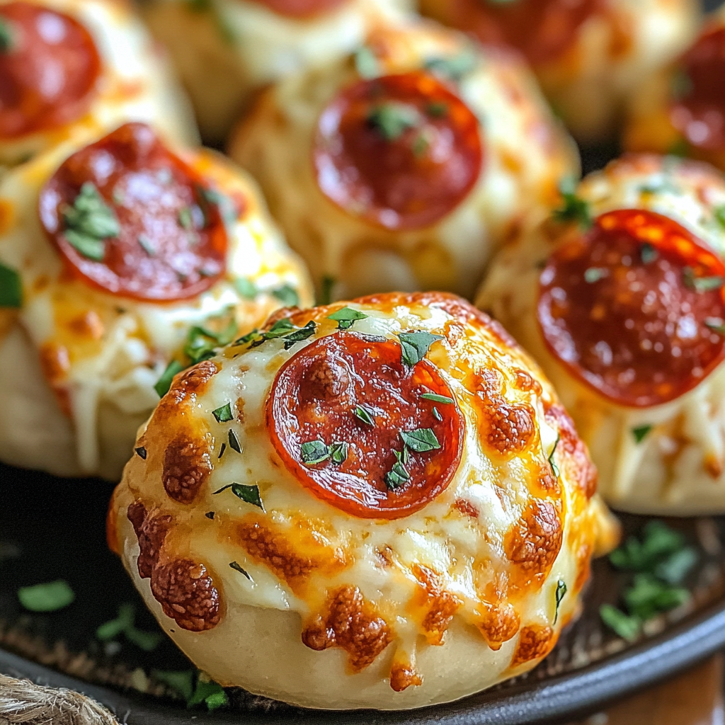 Cheesy Pepperoni Pizza Bombs Recipe