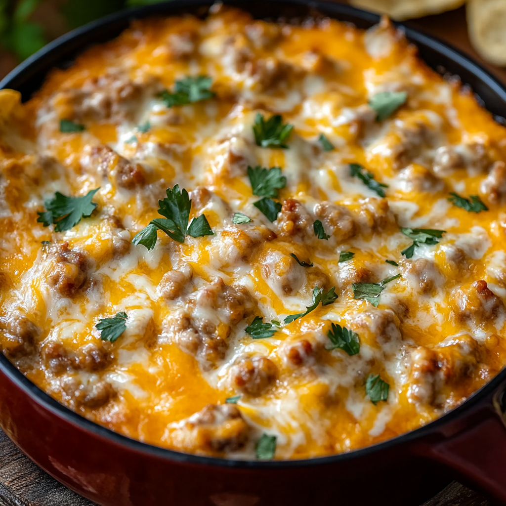 Hot Sausage Beer Cheese Dip Recipe