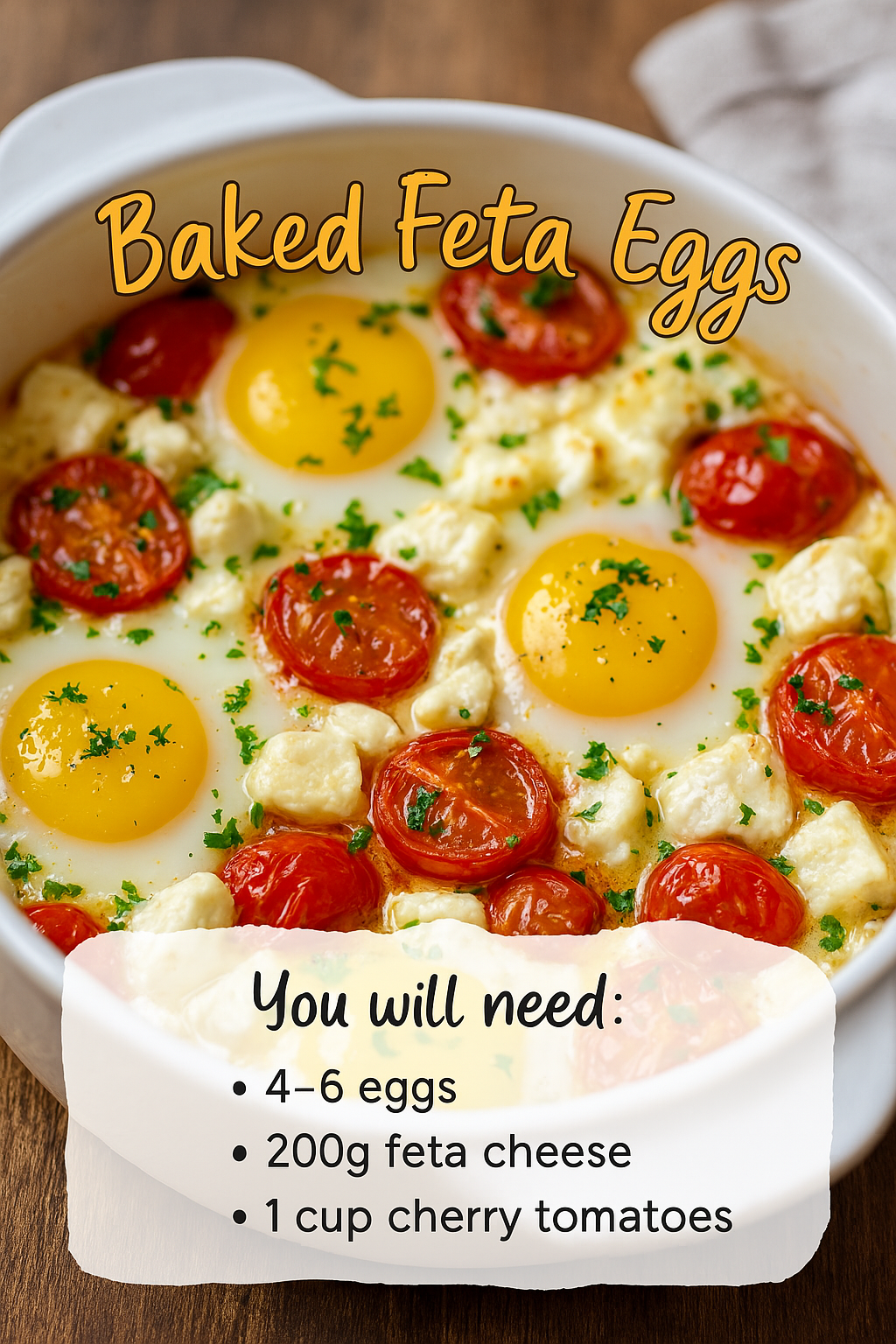 Baked Feta Eggs