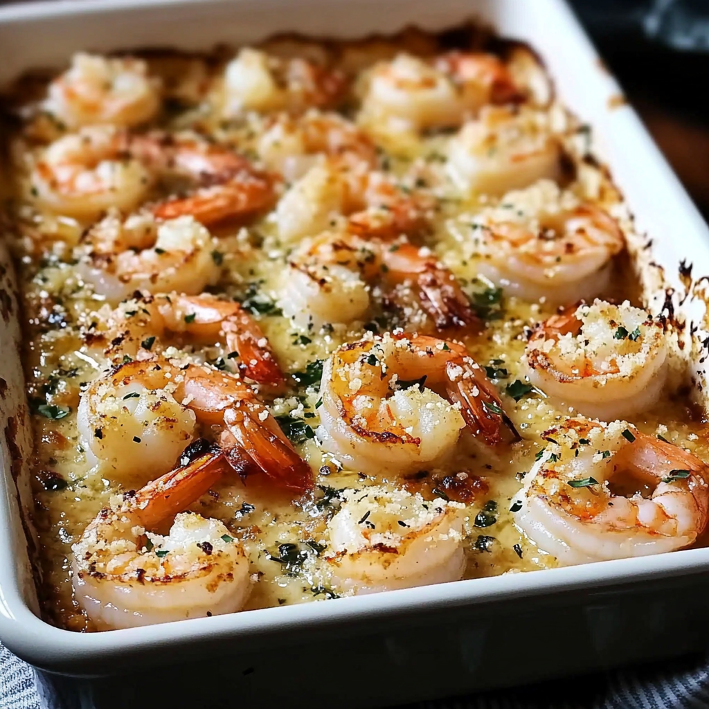 Garlic Parmesan Baked Shrimp