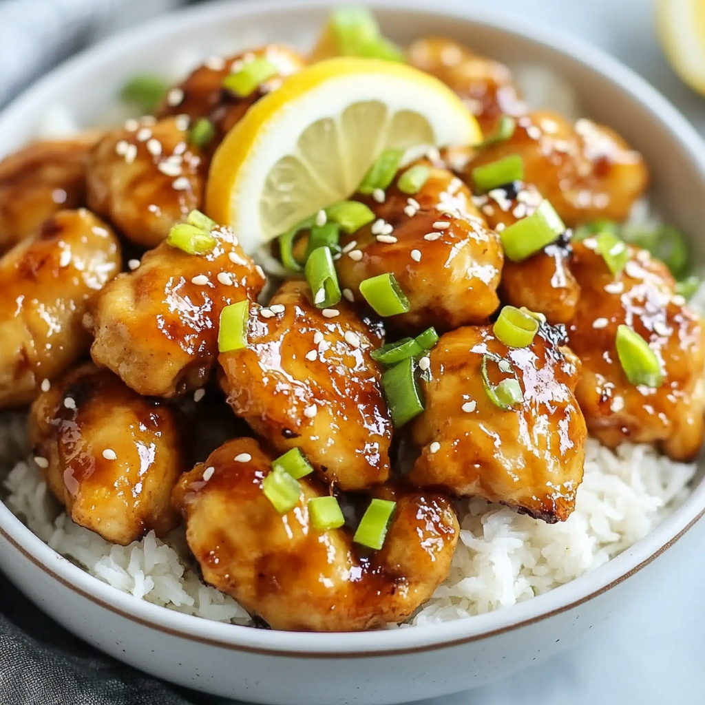 Easy Sticky Asian Lemon Chicken Recipe