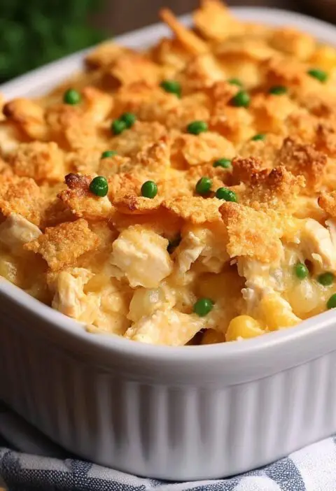 Ritz Cracker Chicken Casserole