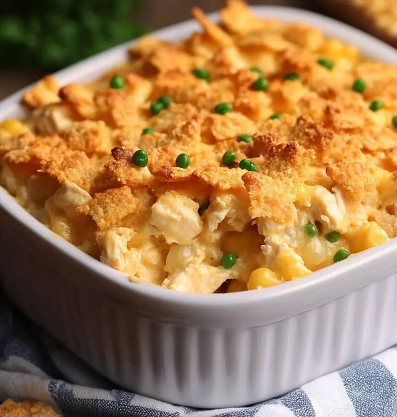 Ritz Cracker Chicken Casserole