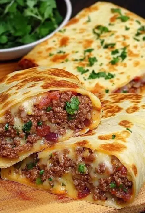 Ground Beef Tortilla Wraps Recipe