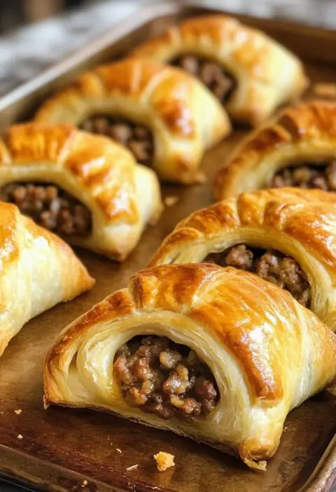 Breakfast Sausage Crescent Rolls