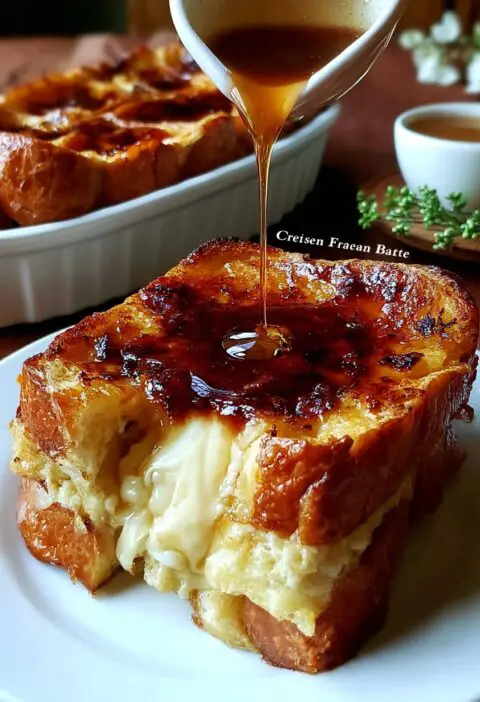 Decadent Vanilla Bean French Toast Bake: A Crème Brûlée  Twist