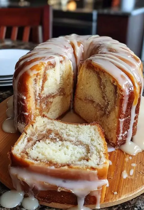 Honey Bun Pound Cake