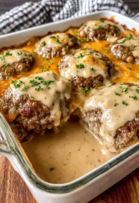 Amish Hamburger Steak Bake