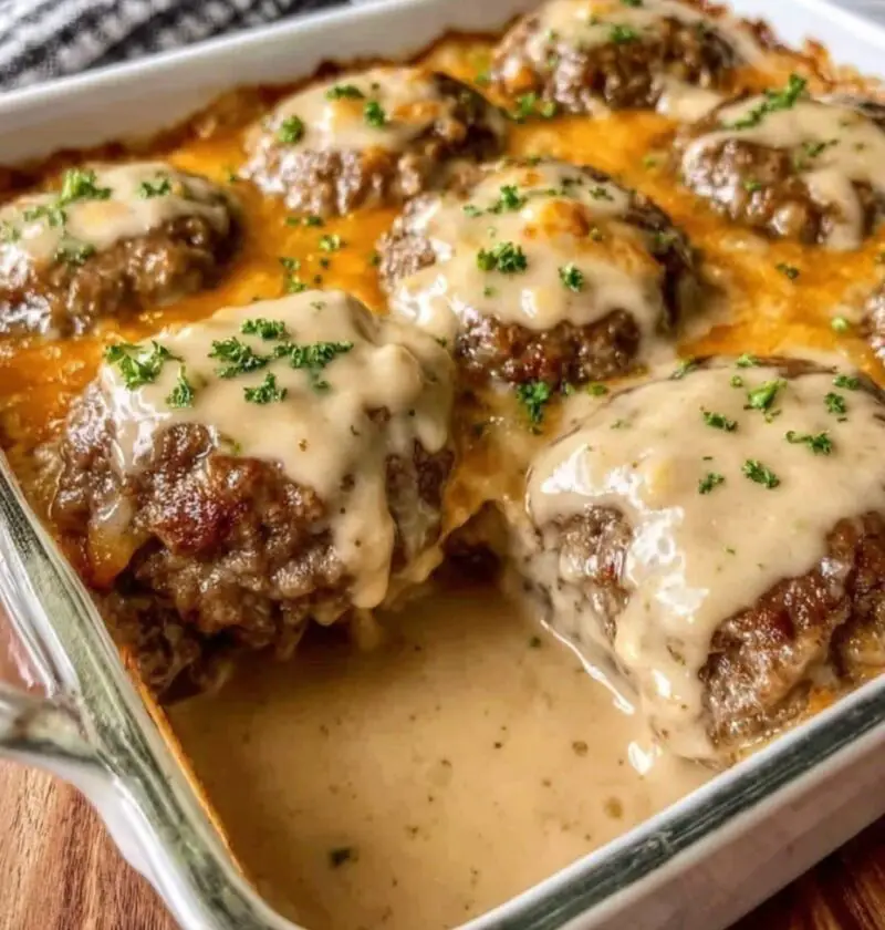Amish Hamburger Steak Bake
