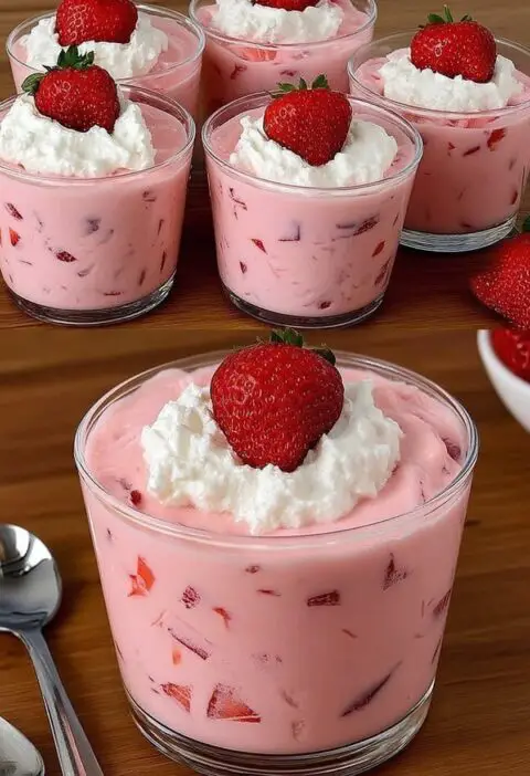 Minute Strawberry Yogurt Dessert