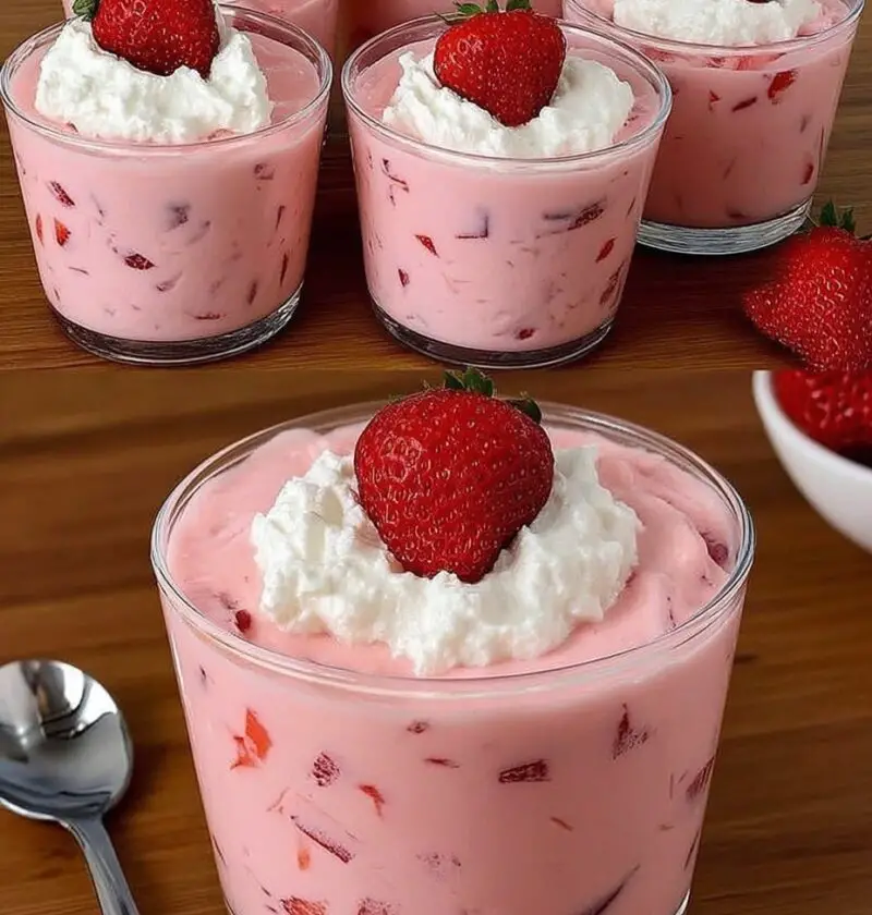 Minute Strawberry Yogurt Dessert