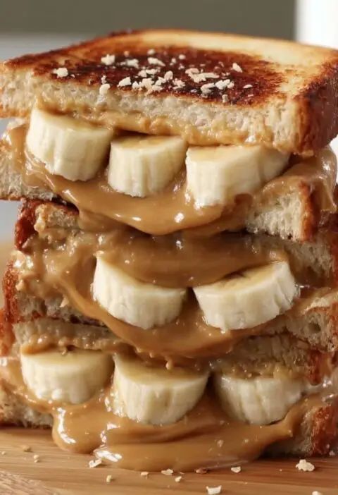 Grilled Peanut Butter Banana Sandwich
