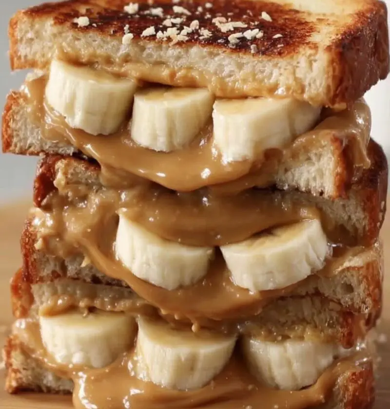 Grilled Peanut Butter Banana Sandwich