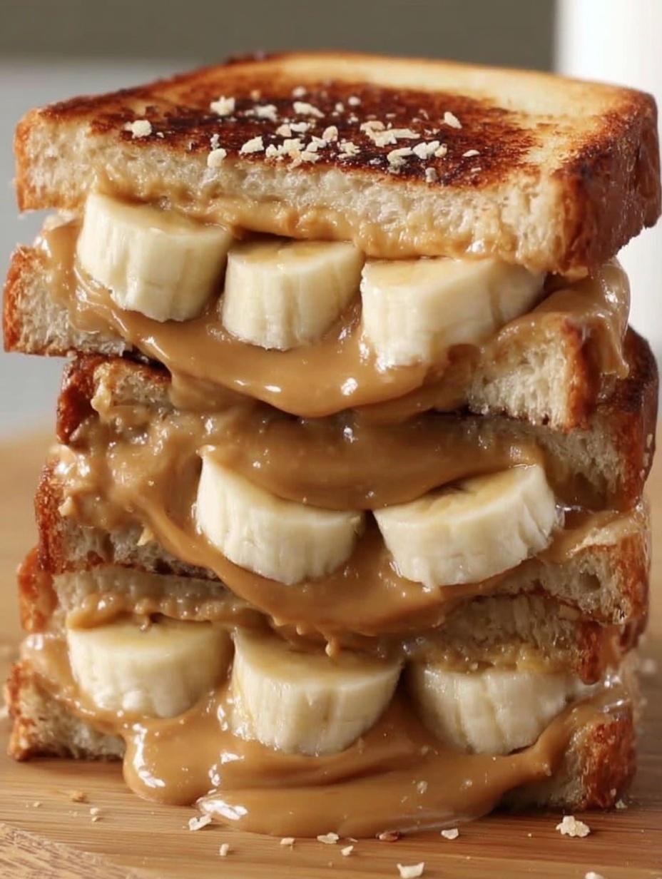 Grilled Peanut Butter Banana Sandwich
