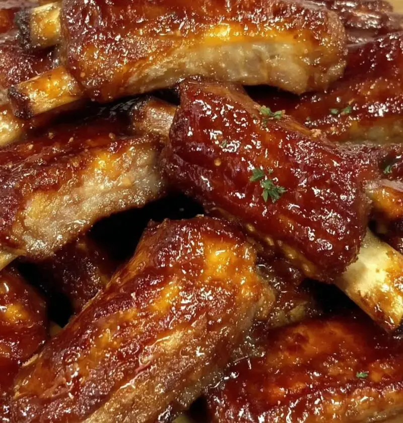 Sticky Honey Garlic Ribs Recipe