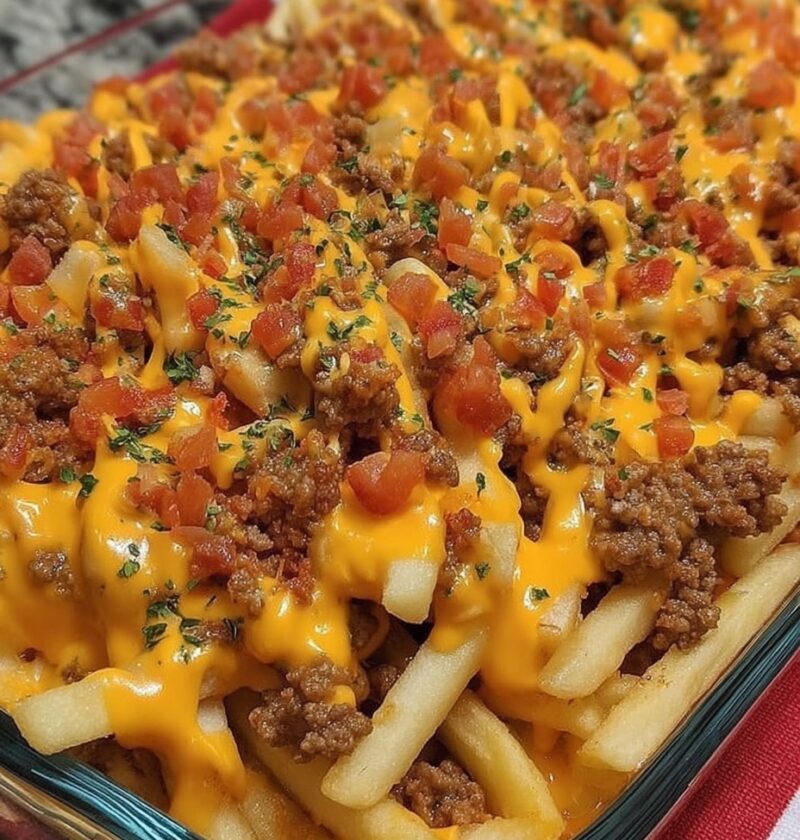 Cheeseburger French Fry Bake