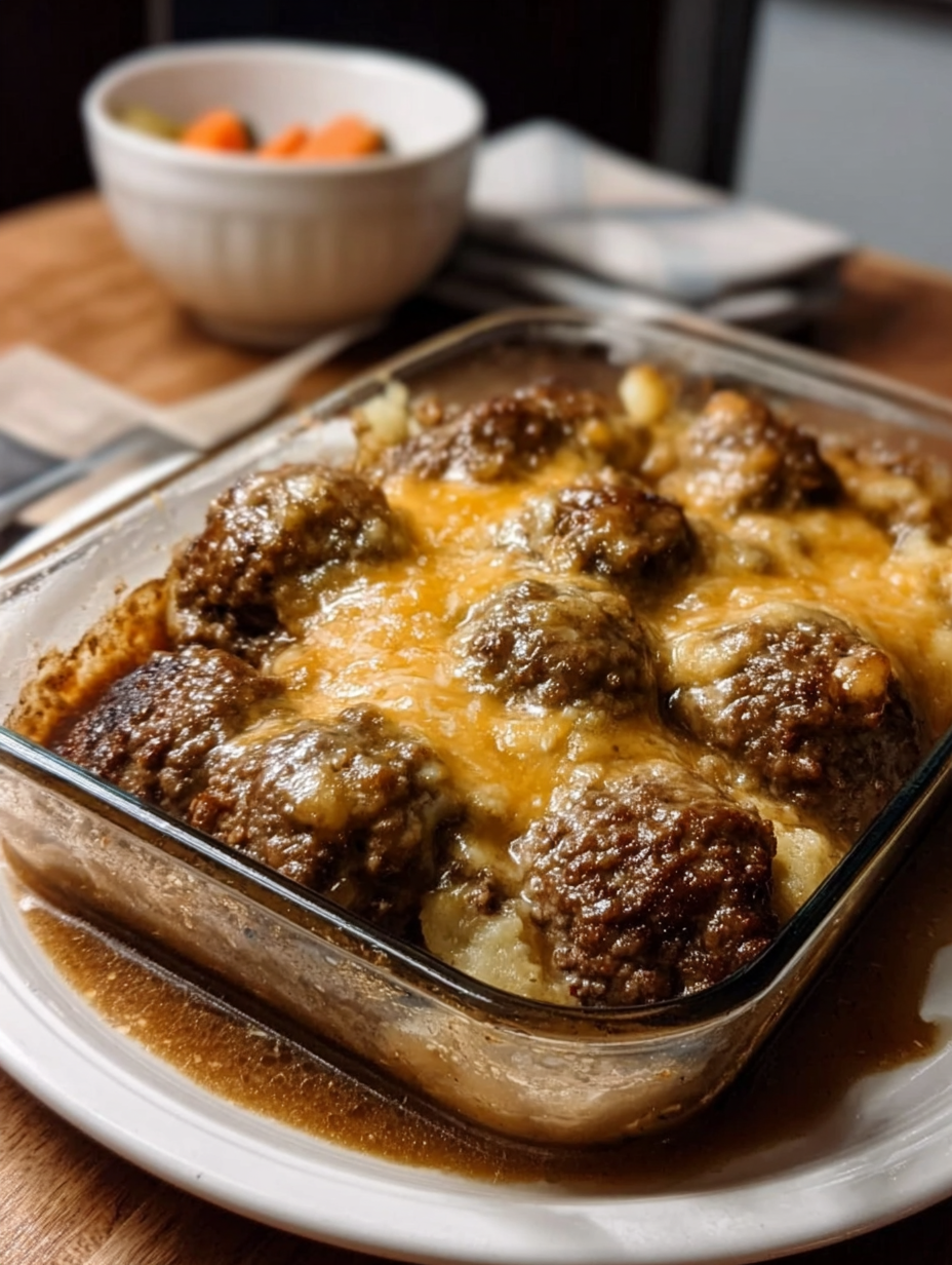Homemade Amish Hamburger Steak Bake