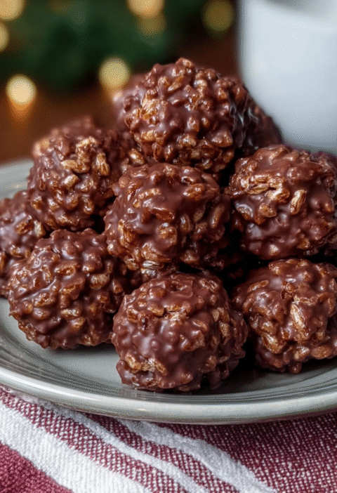 Chocolate Rice Krispie Balls