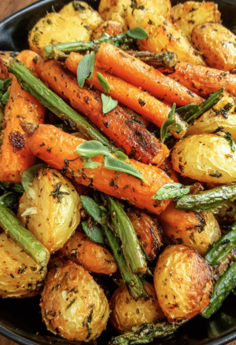 Garlic Herb Roasted Veggies