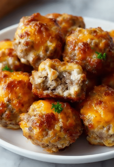 Rotel Cream Cheese Sausage Balls