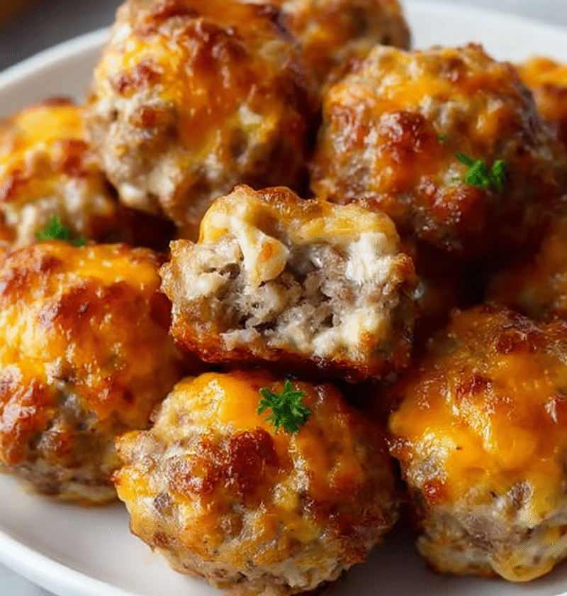 Rotel Cream Cheese Sausage Balls
