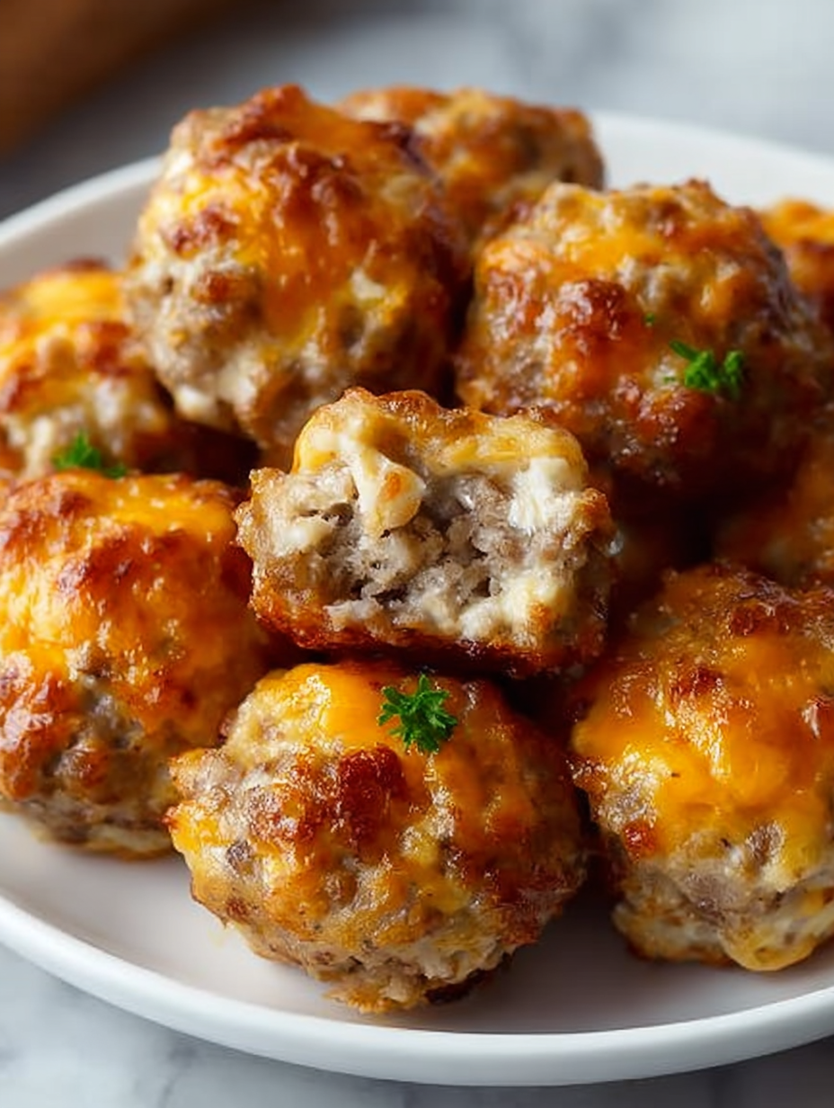 Rotel Cream Cheese Sausage Balls