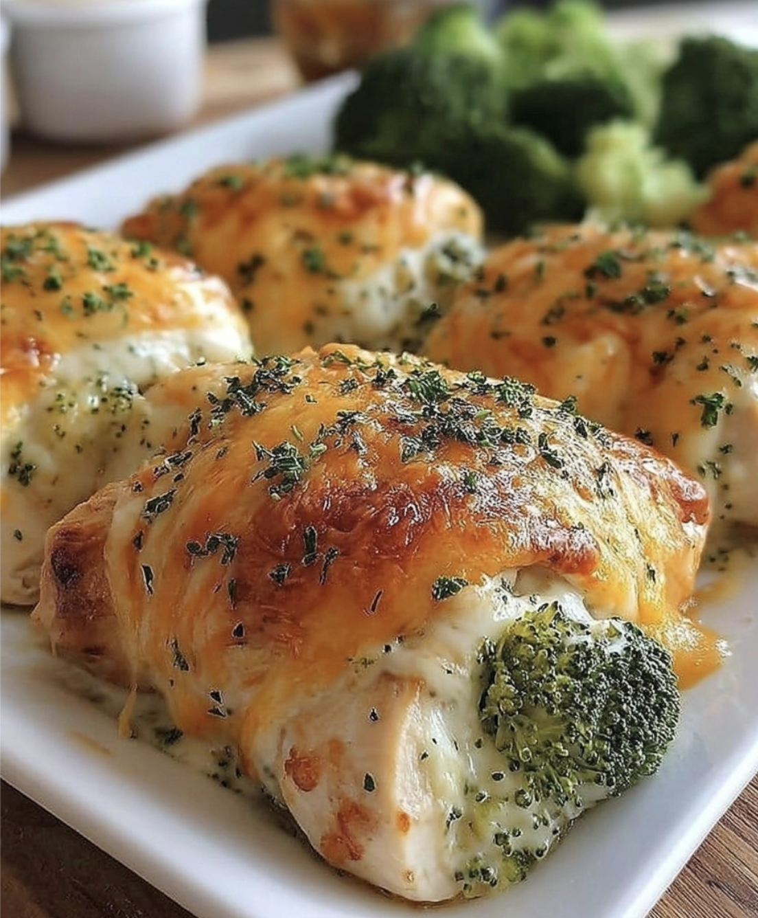 Broccoli Cheddar Chicken Rollups