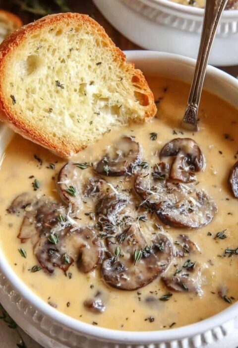 Cream of mushroom soup