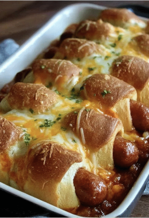Chili Cheese Dog Bake Dinner!!