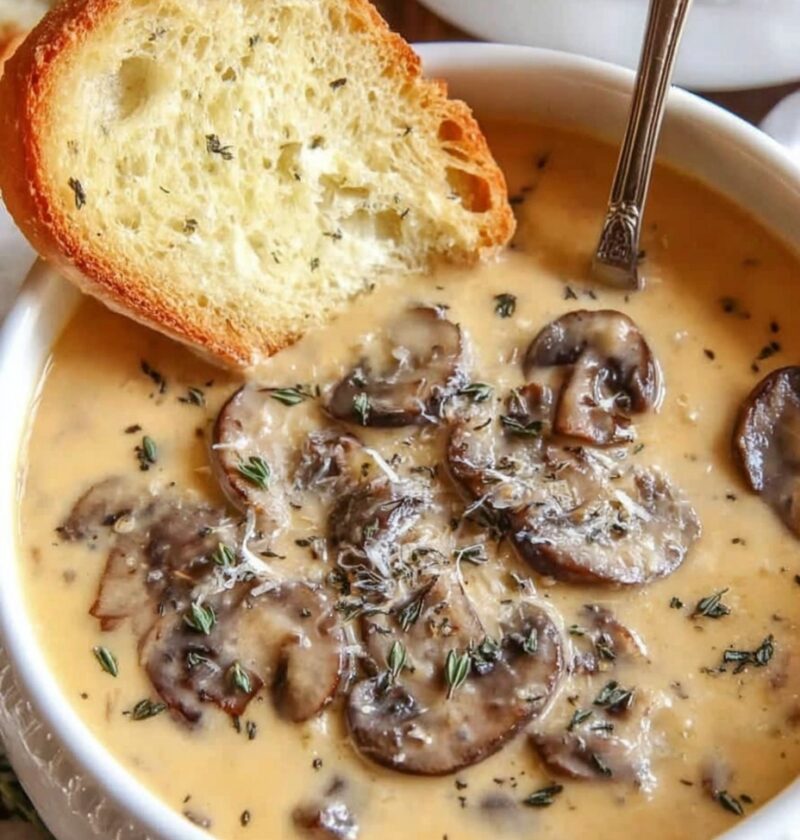 Cream of mushroom soup