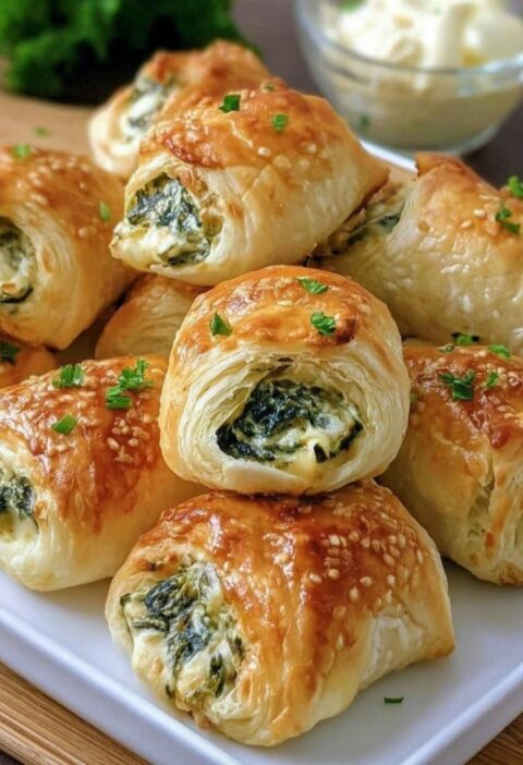 cream cheese spinach puffs