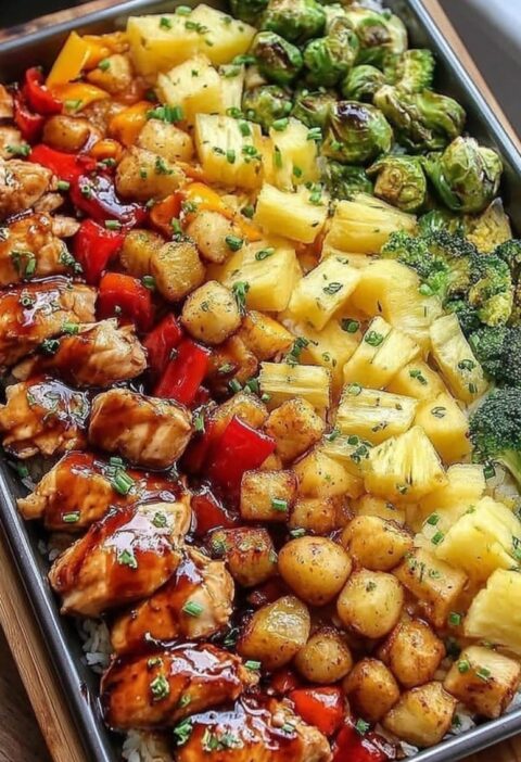 Hawaiian Chicken Sheet Pan