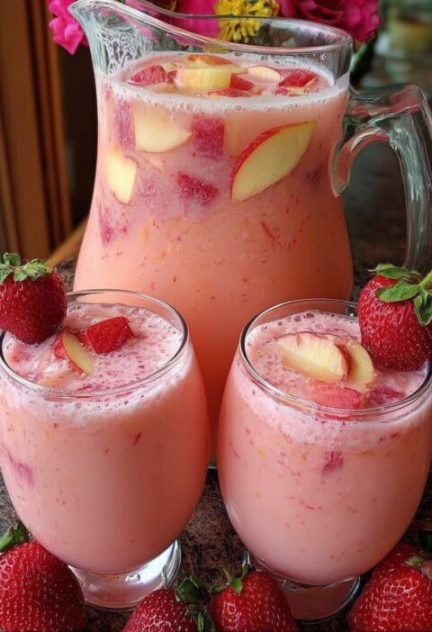 The Ultimate Creamy Strawberry Apple Punch: A Show-Stopping Refreshment for Any Gathering