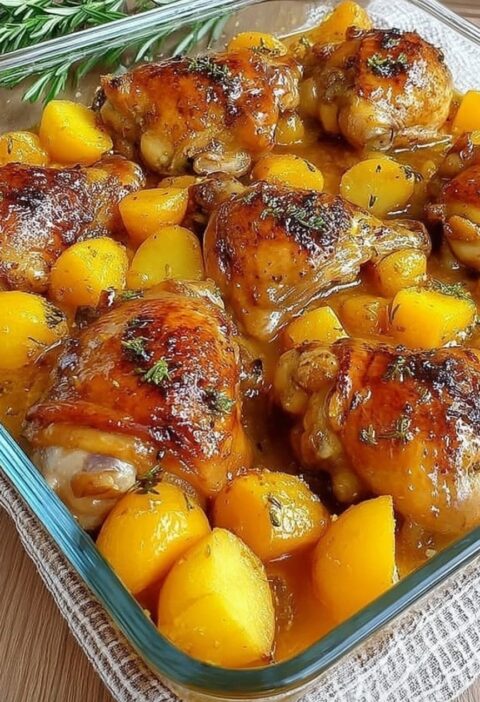 Oven-Baked Chicken Thighs with Potatoes