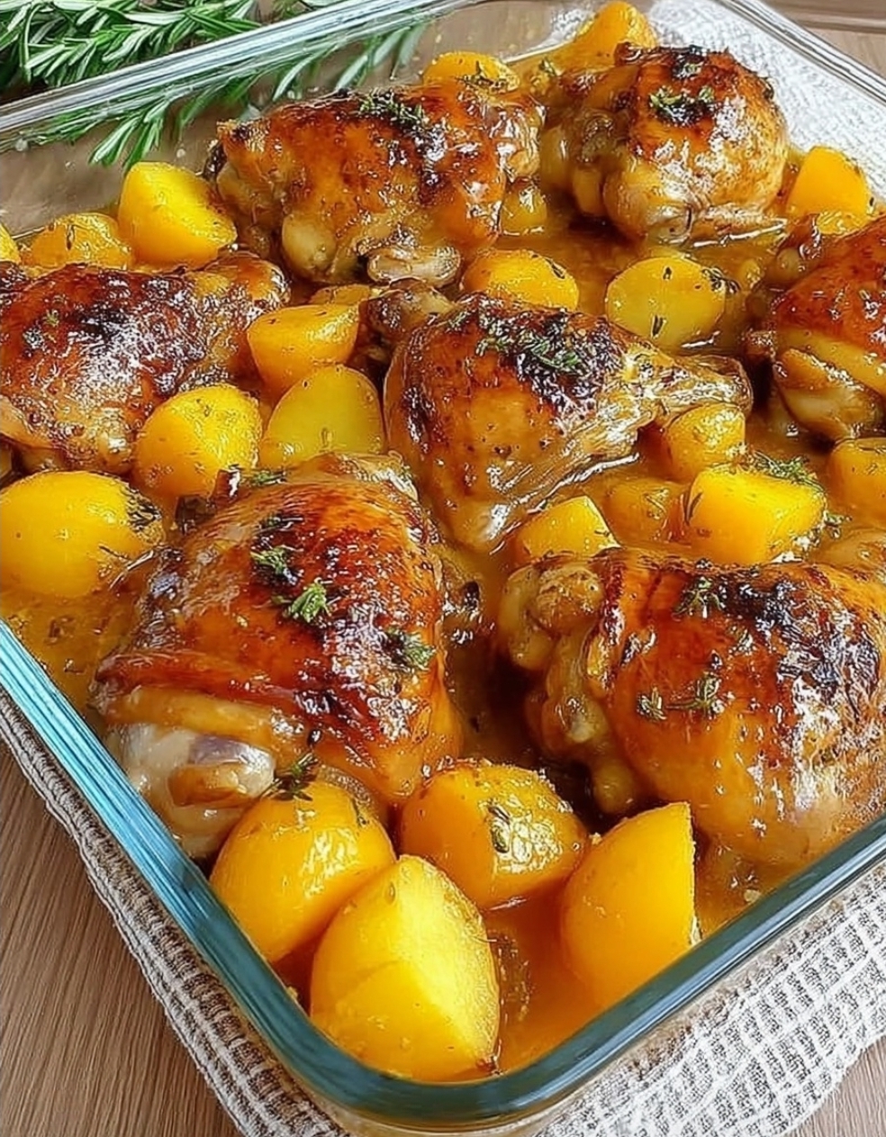 Oven-Baked Chicken Thighs with Potatoes