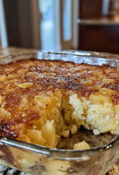 the simplest pineapple casserole