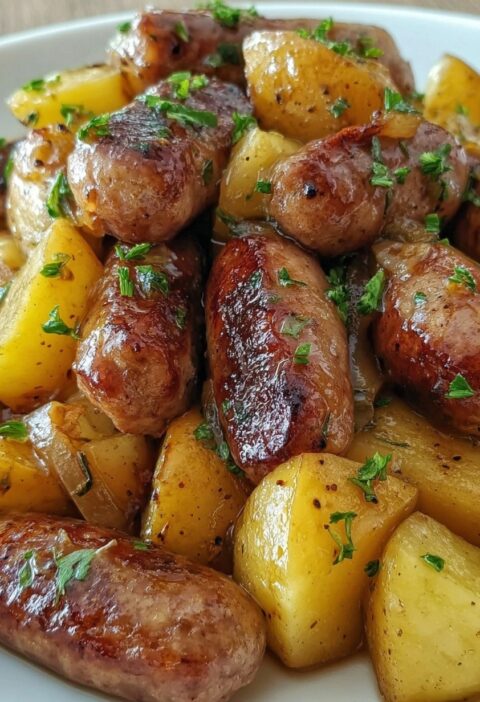 Sweet and Savory Glazed Sausage and Potatoes