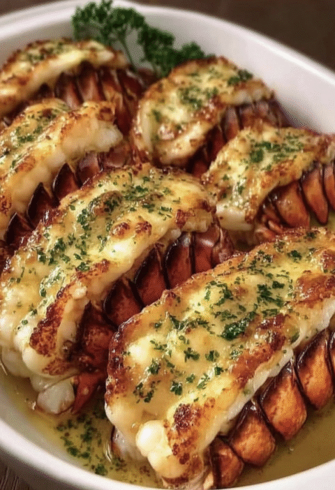 Baked Lobster Tails with Garlic Butter