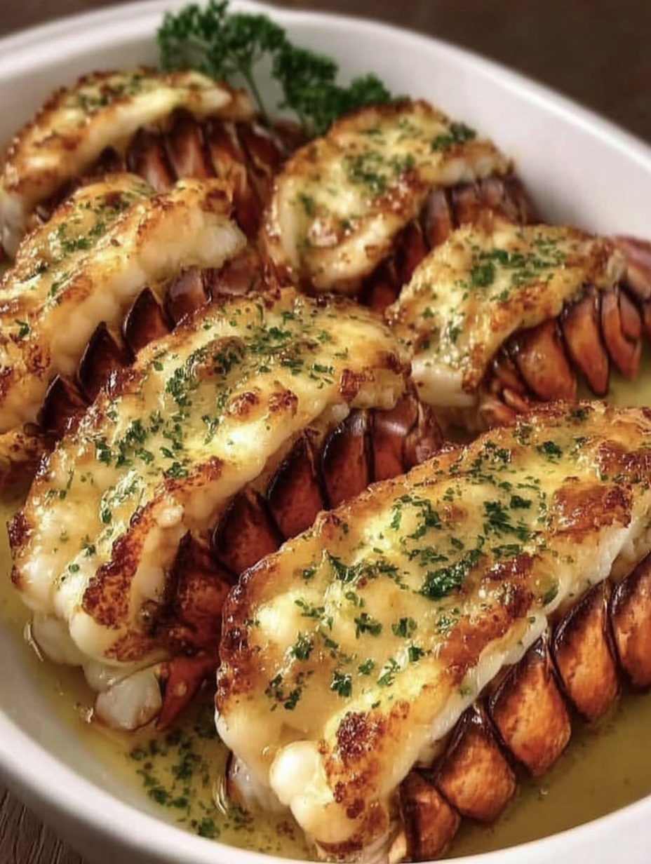 Baked Lobster Tails with Garlic Butter