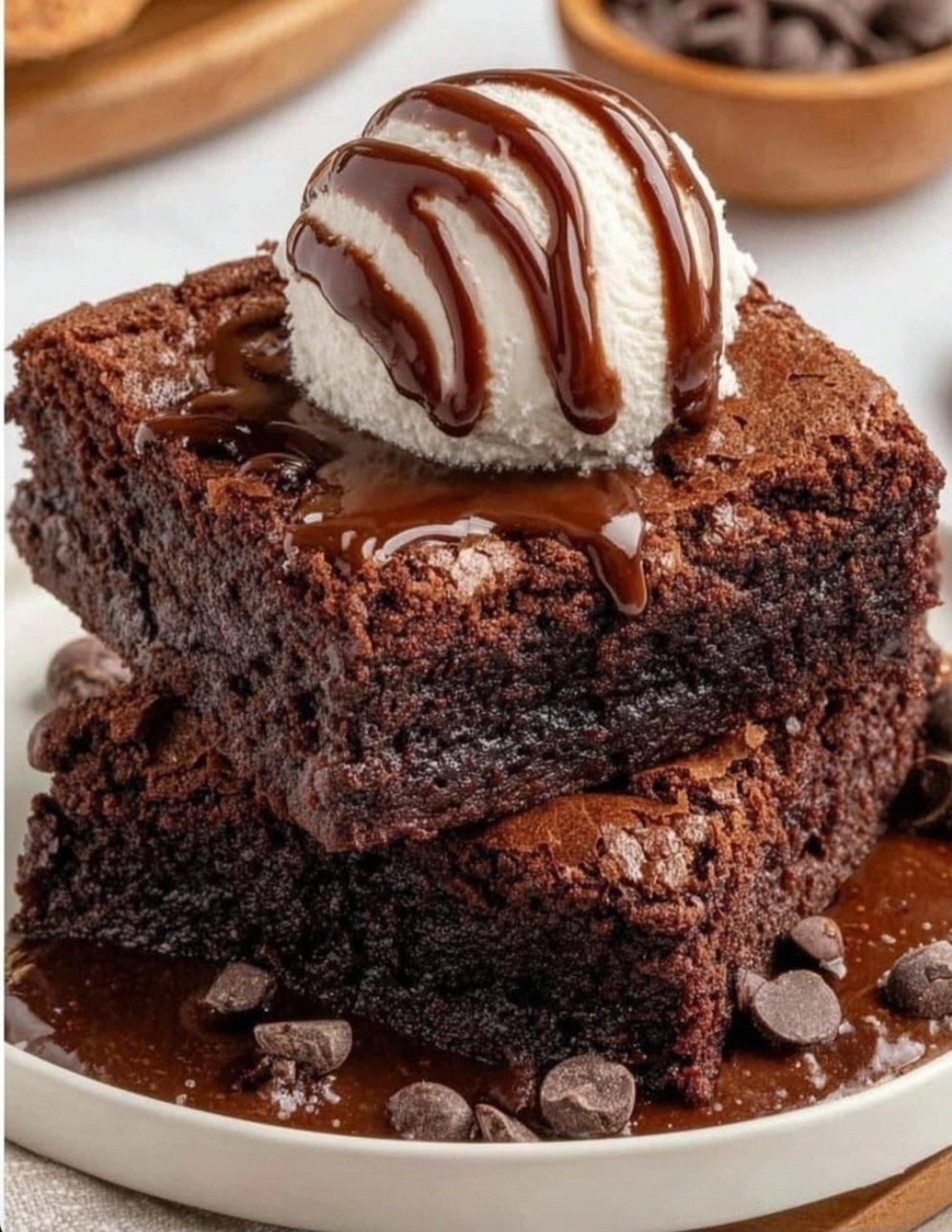 Triple Chocolate Brownies