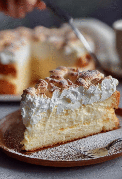 cloud cream cake light fluffy