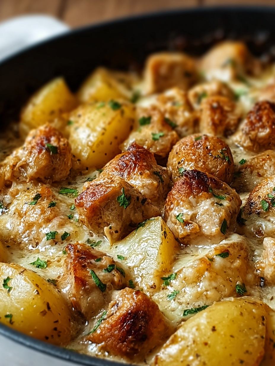 Garlic Parmesan Crockpot Chicken and Potatoes recipe