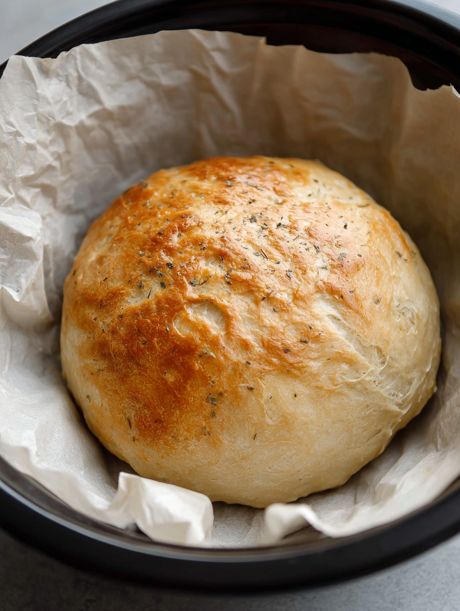 2 HOUR Crockpot Bread