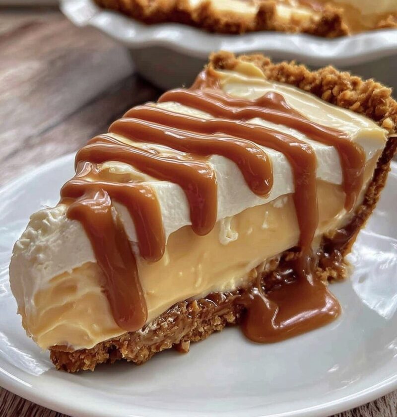 Creamy Caramel Custard Pie