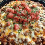 Meatloaf with Mashed Potatoes and Cheese
