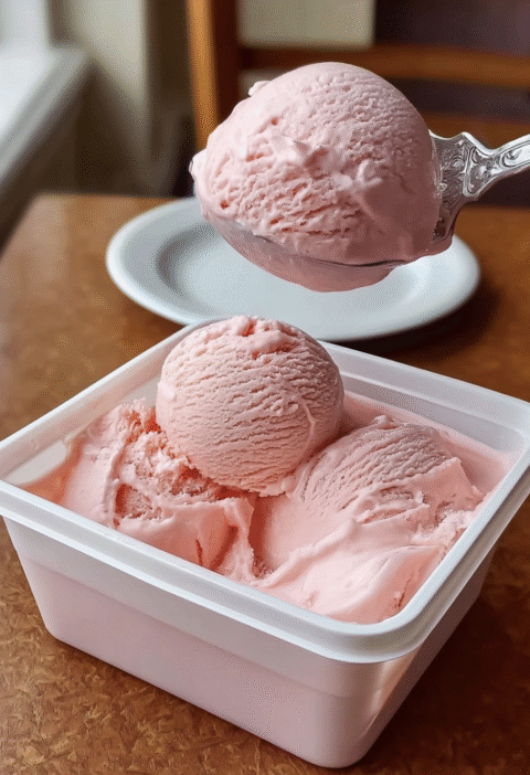 Zero-Point Strawberry Ice Cream