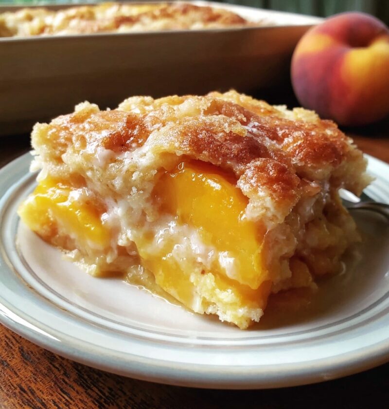 Peach Dump Cake