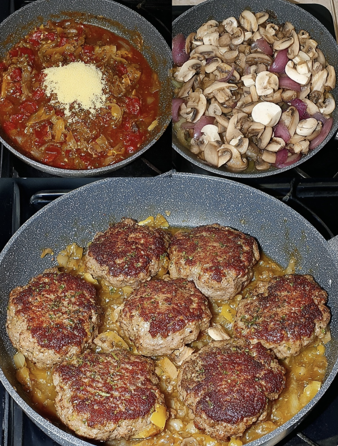 Bobby Flay Salisbury Steak Recipe ( With Mushroom Gravy)