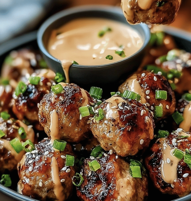 Korean BBQ Meatballs with Spicy Mayo Dip: A Flavor-Packed Beginner-Friendly Recipe